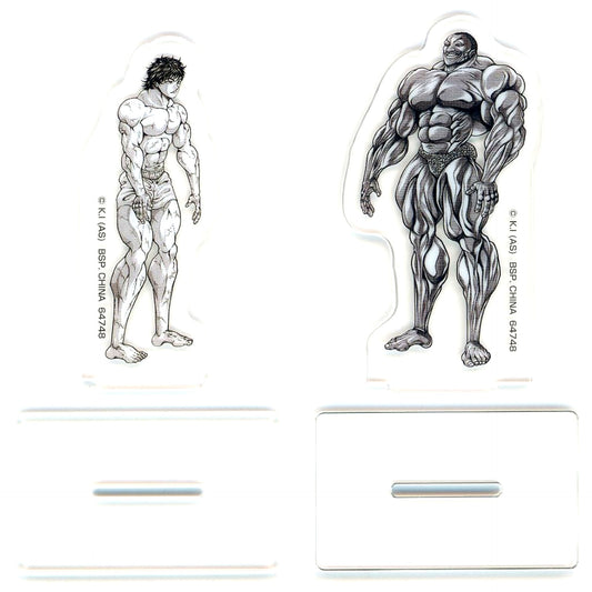 Baki Hanma and Biscuit Oliva G Prize Ichiban Kuji Baki The World Can Be Changed With A Single Fist Acrylic Stand [USED]