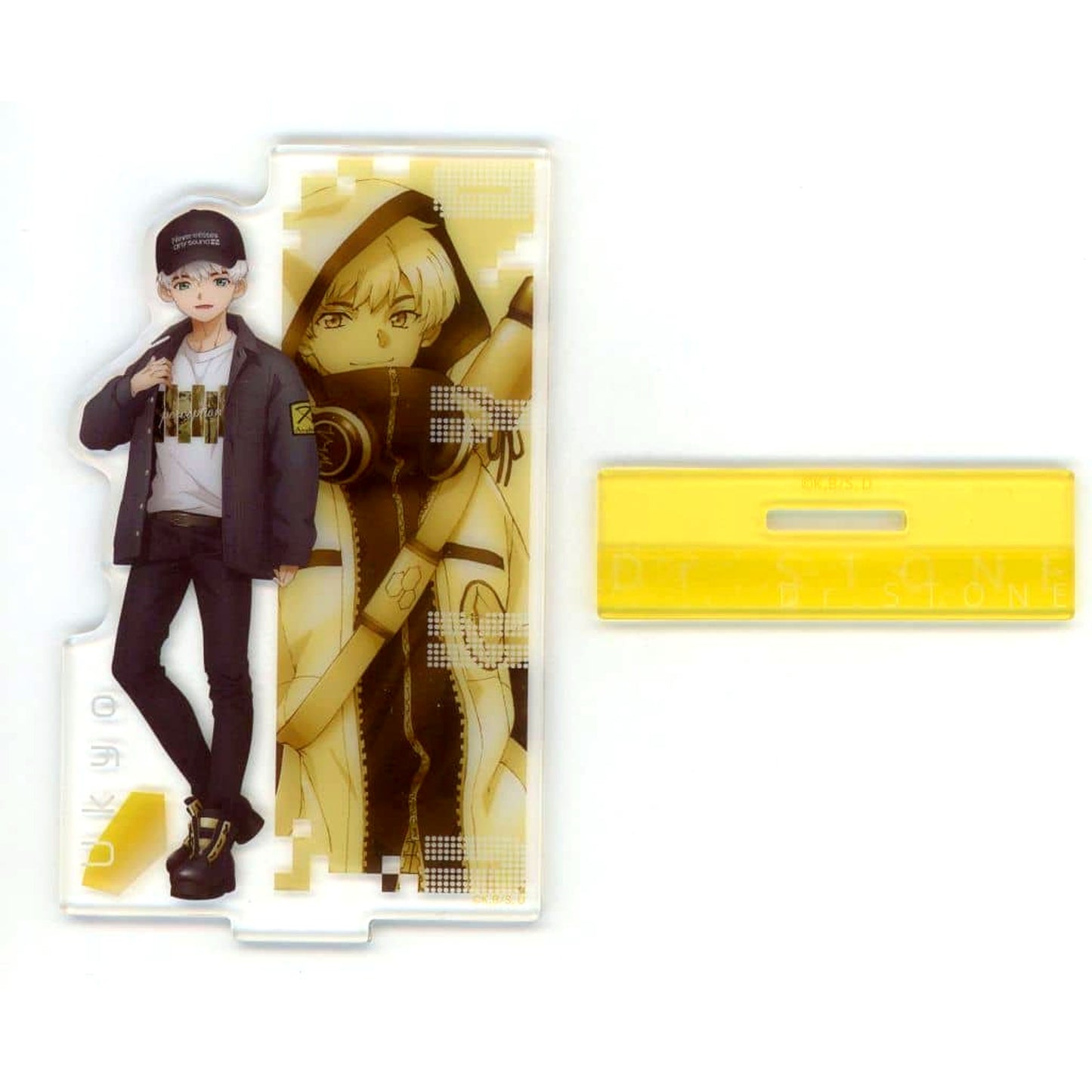 Ukyou Saionji Dr.STONE Acrylic Stand Petit Kuji Monotone Street and Cyberpunk Prize A [USED]