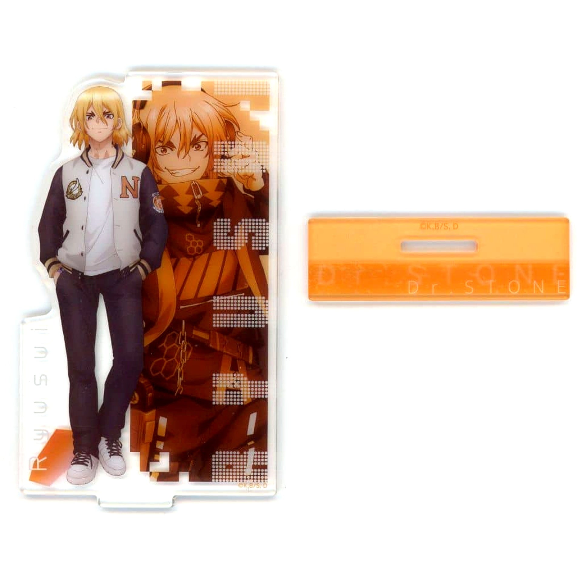 Ryusui Nanami Dr. STONE Puchi Kuji Monotone Street & Cyberpunk Acrylic Stand Prize A [USED]