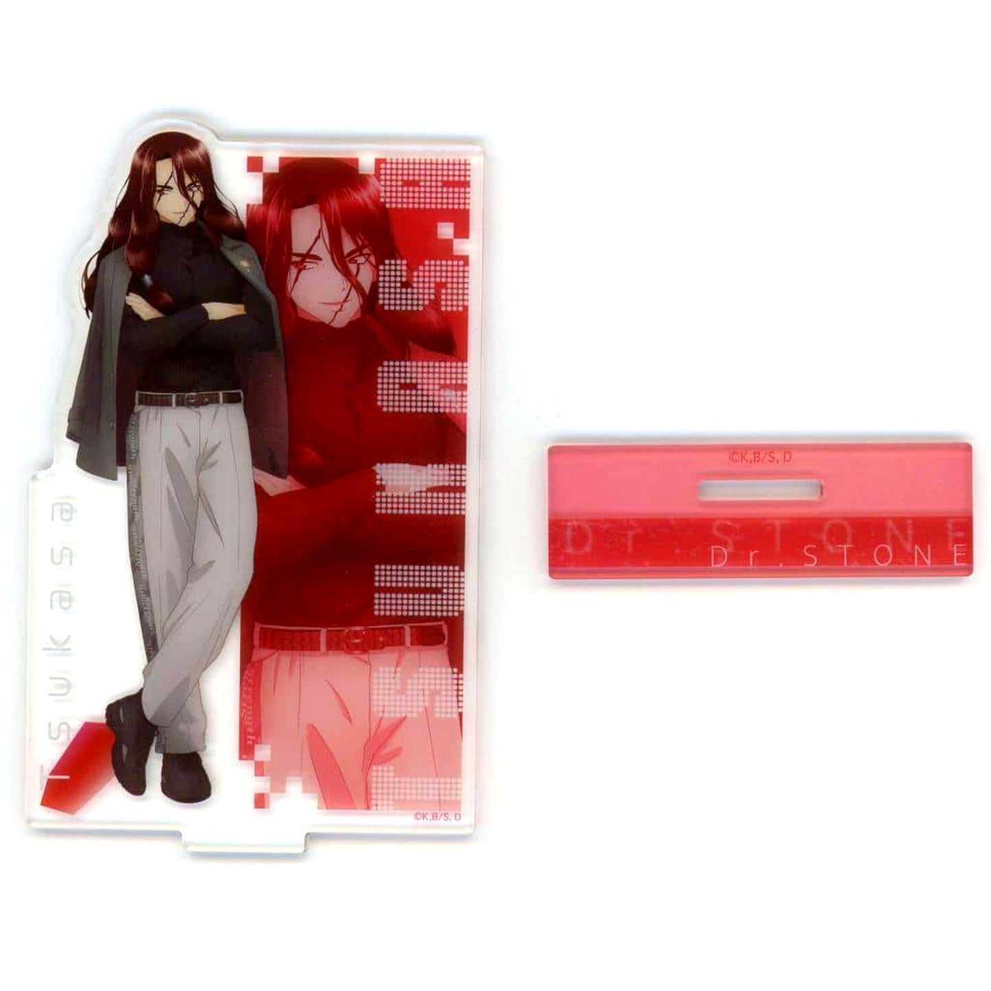 Tsukasa Shishio Dr.STONE Acrylic Stand Petit Kuji Monotone Street and Cyberpunk Prize A [USED]