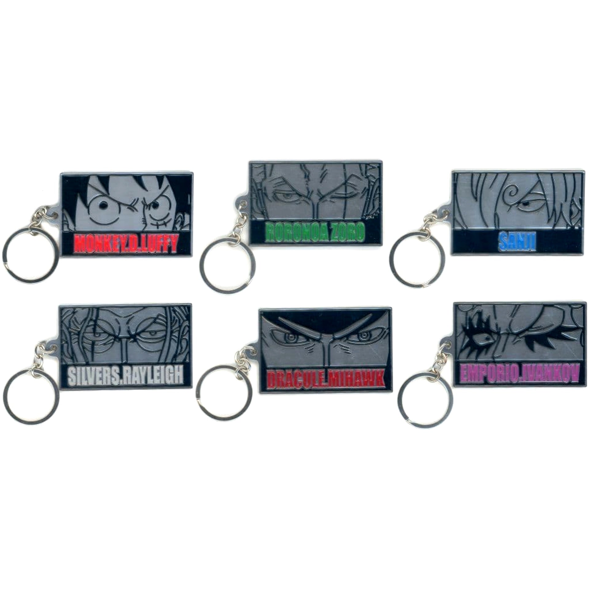One Piece Monkey D. Luffy & Others All 6 Types Set Ichiban Kuji Beyond the Trial Metal Charm Prize G [USED]