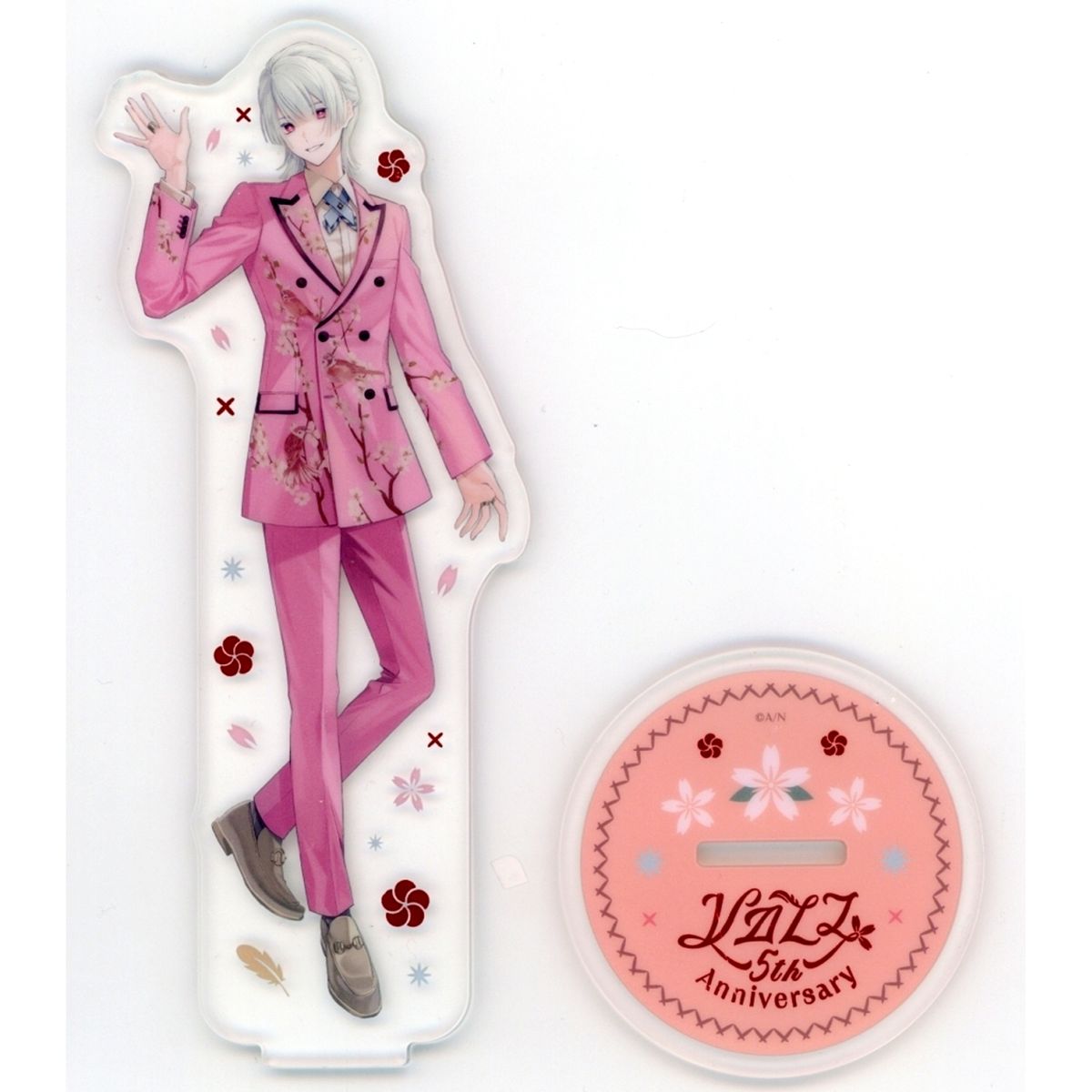 Genzuki Tojiro Foil Acrylic Stand Virtual YouTuber Nijisanji VALZ 5th Anniv [USED]
