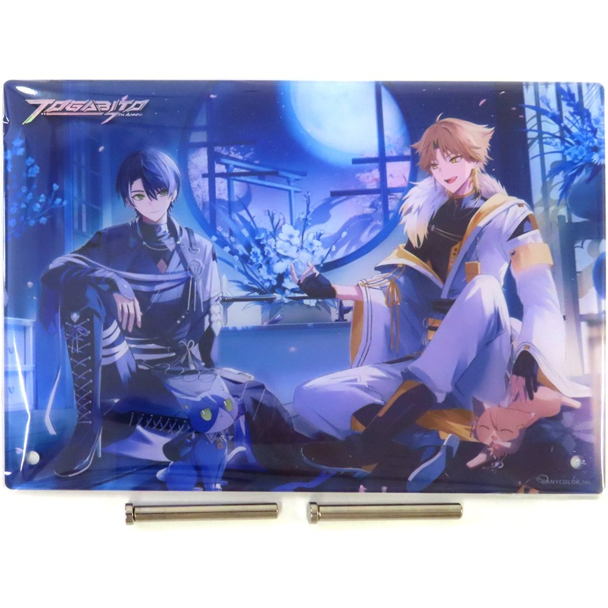 Toya Kenmochi, Fushimi Gaku Virtual YouTuber Nijisanji Foil Stamped Acrylic Panel TOGABITO 7th Anniv. [USED]