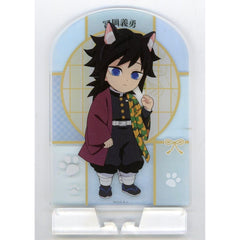Demon Slayer: Kimetsu no Yaiba Giyu Tomiokau Acrylic Board Namja Town: Special Mission! Infiltrate Namja Town! Exclusive Mini Game: Gather Information! Investigate Suspicious Rumors Prize A-5 Acrylic Item [USED]