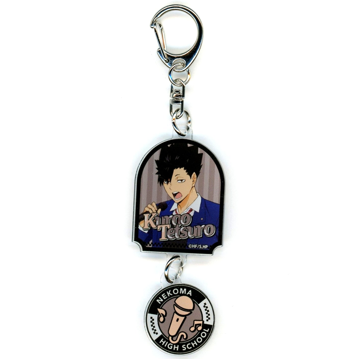 Tetsuro Kuroo School Uniform Haikyu!! x Karaoke Manekineko 2025 Double Acrylic Keychain [USED]