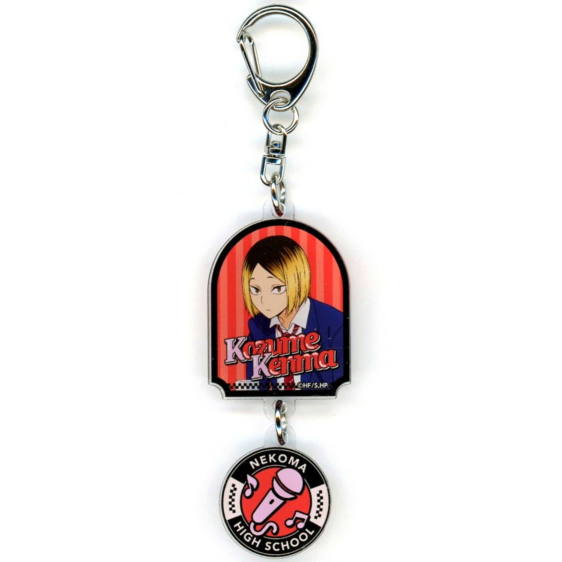 Kenma Kozume Uniform Haikyu!! x Karaoke Manekineko 2025 2-Part Acrylic Keychain [USED]