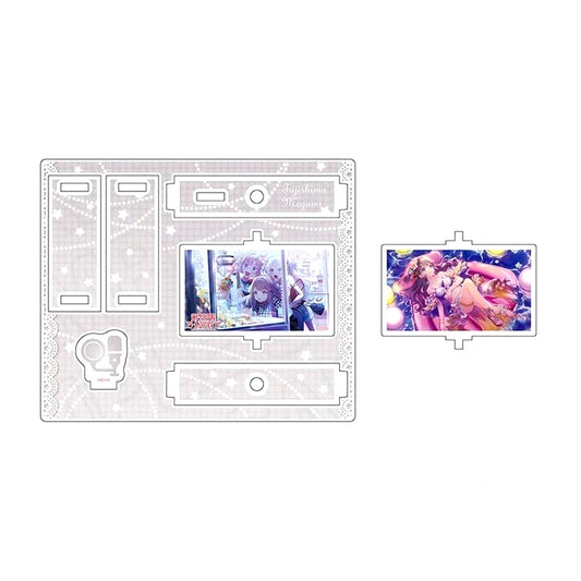 Megumi Fujishima PASSION!!!!!! Ver. Kurukuru Acrylic Stand Love Live! Hasunosora Girls' High School Idol Club [USED]