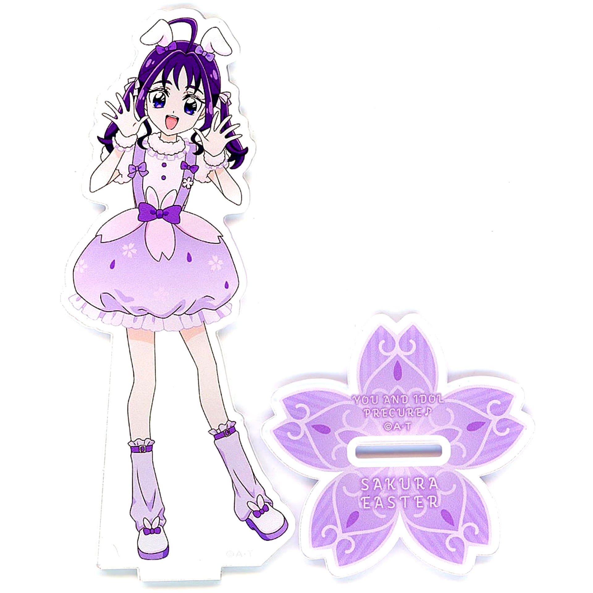 Kokoro Shigure You and Idol Pretty Cure Sakura Easter Acrylic Stand Pretty Store Limited [USED]