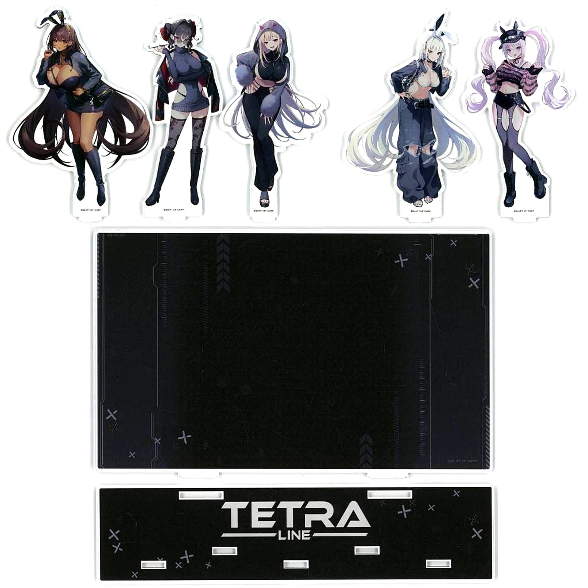 Group Goddess of Victory: Nikke BLACK COLLECTION by ZOZOTOWN Diorama Acrylic Stand [USED]