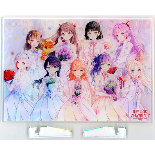 Group Acrylic Plate Ver. AURORA FLOWER Love Live! Hasunosora Girls' High School Idol Club [USED]
