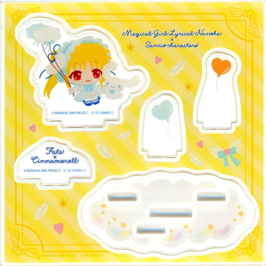 Fate Testarossa Acrylic Stand Plate Magical Girl Lyrical Nanoha Series Sanrio POP UP STORE [USED]