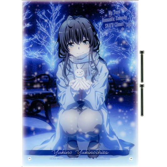 Yukino Yukinoshita Winning Prize My Teen Romantic Comedy SNAFU Climax Snow Light, Together with You Charat Kuji mini Anisugar Atre Akihabara Limited A4 Acrylic Plate Clear File Trading Clear File [USED]