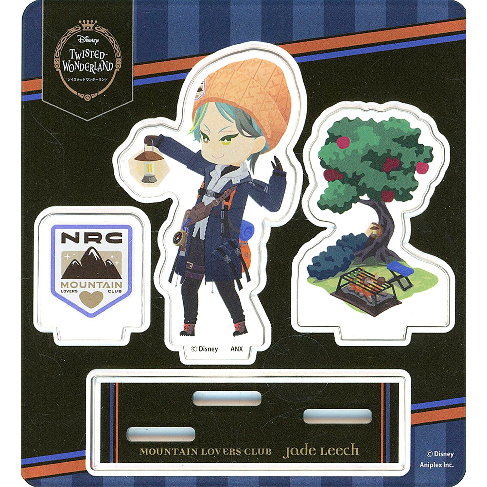 Jade Leech Club Wear Ver. Mountain Lovers Society Mini Acrylic Stand Disney Twisted-Wonderland [USED]