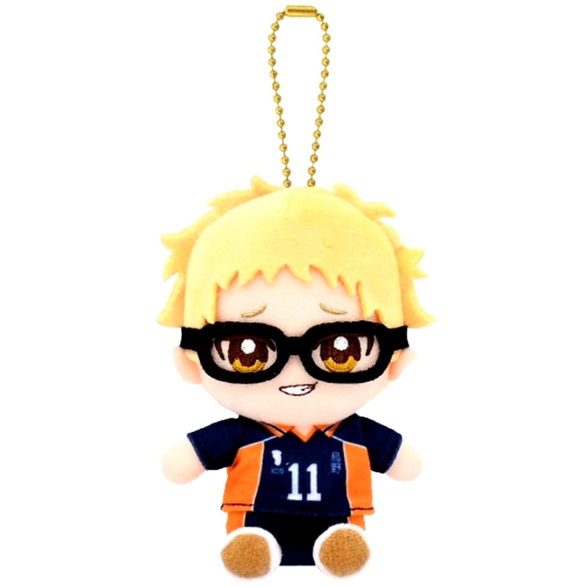 Kei Tsukishima Haikyu!! Chibi Nui Osuwari Mascot Sitting Plush [USED]