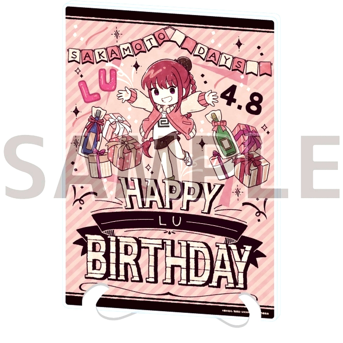 Lu Xiaotang 06 Birthday Ver. GraffArt Illustration Sakamoto Days A5 Size Acrylic Art Board [USED]