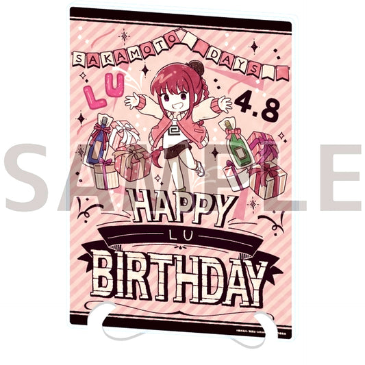 Lu Xiaotang 06 Birthday Ver. GraffArt Illustration Sakamoto Days A5 Size Acrylic Art Board [USED]