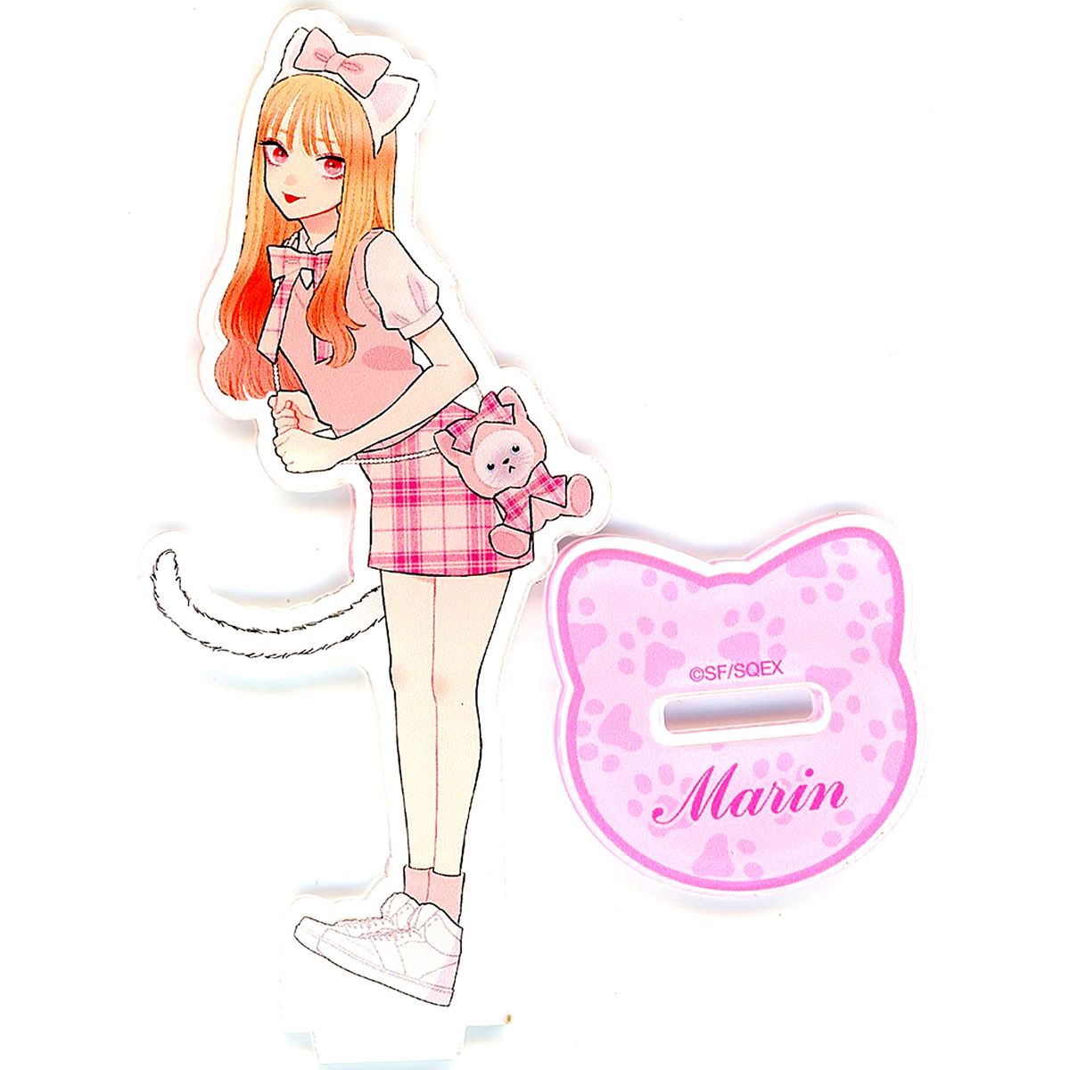 Marin Kitagawa Pink Check Acrylic Stand e-STORE Lottery My Dress-Up Darling Online Kuji B Prize [USED]
