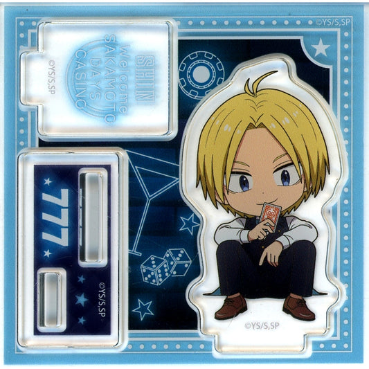 Shin Asakura Sakamoto Days Trading Acrylic Stand Chibi Casino Dealer [USED]