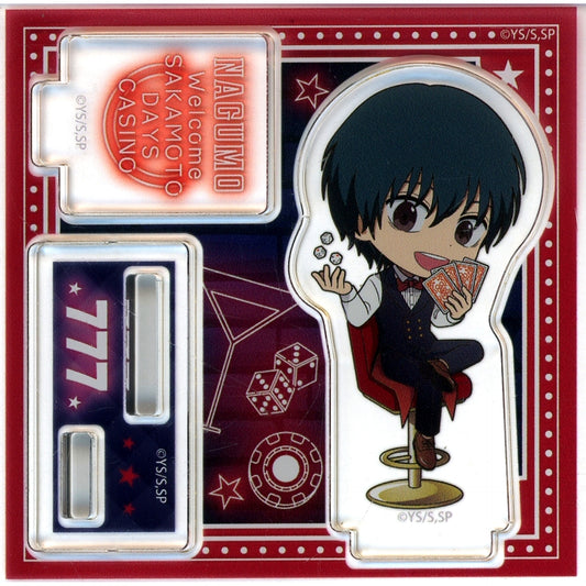 Yoichi Nagumo Sakamoto Days Trading Casino Dealer Deformed Illustration Acrylic Stand [USED]