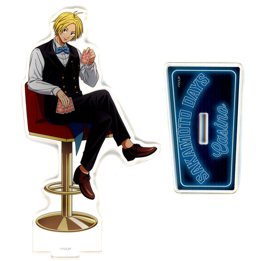 Shin Asakura Sakamoto Days Acrylic Stand Illustration Life-Size Casino Dealer [USED]