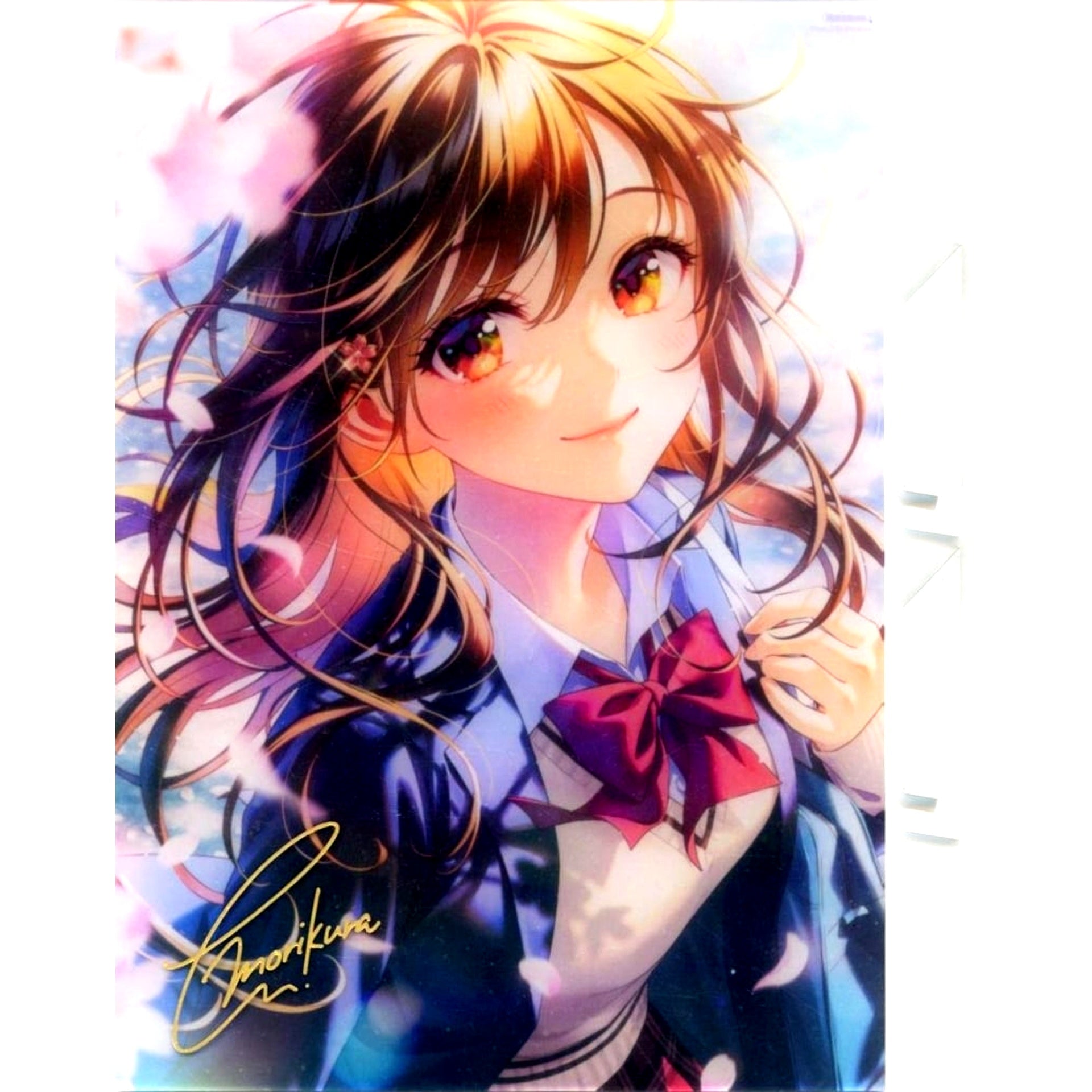 En Morikura Illustration Foil Stamped Acrylic Panel Prism En Morikura Art Book Melonbooks Limited Edition Bundle Bonus [USED]