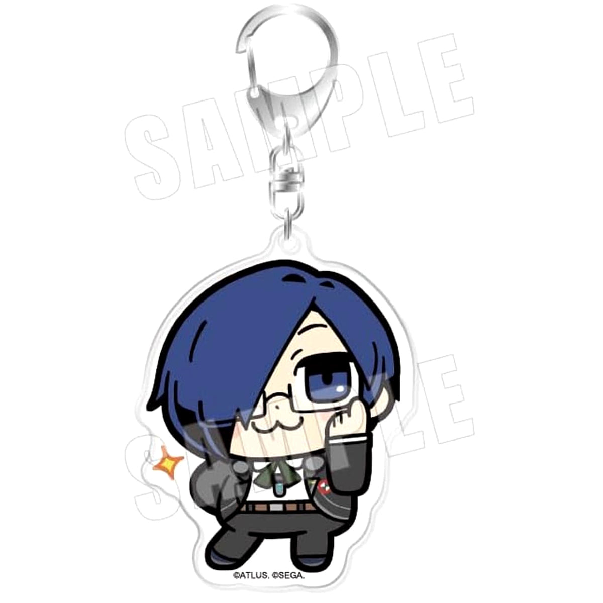Persona 3 Reload Knowledge 06 Rank 6 Large Acrylic Keychain Main Character x Bukubu Okawa Keychains [USED]