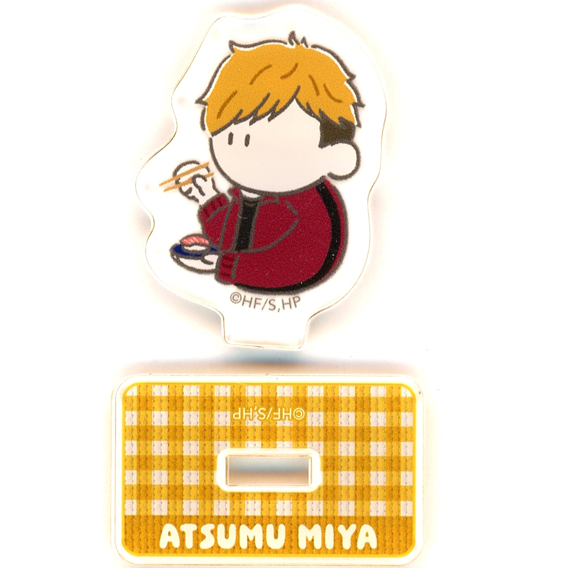 Atsumu Miya Haikyu!! Plaza Trading Mini Acrylic Stand Itadakimasu Vol. 1 [USED]