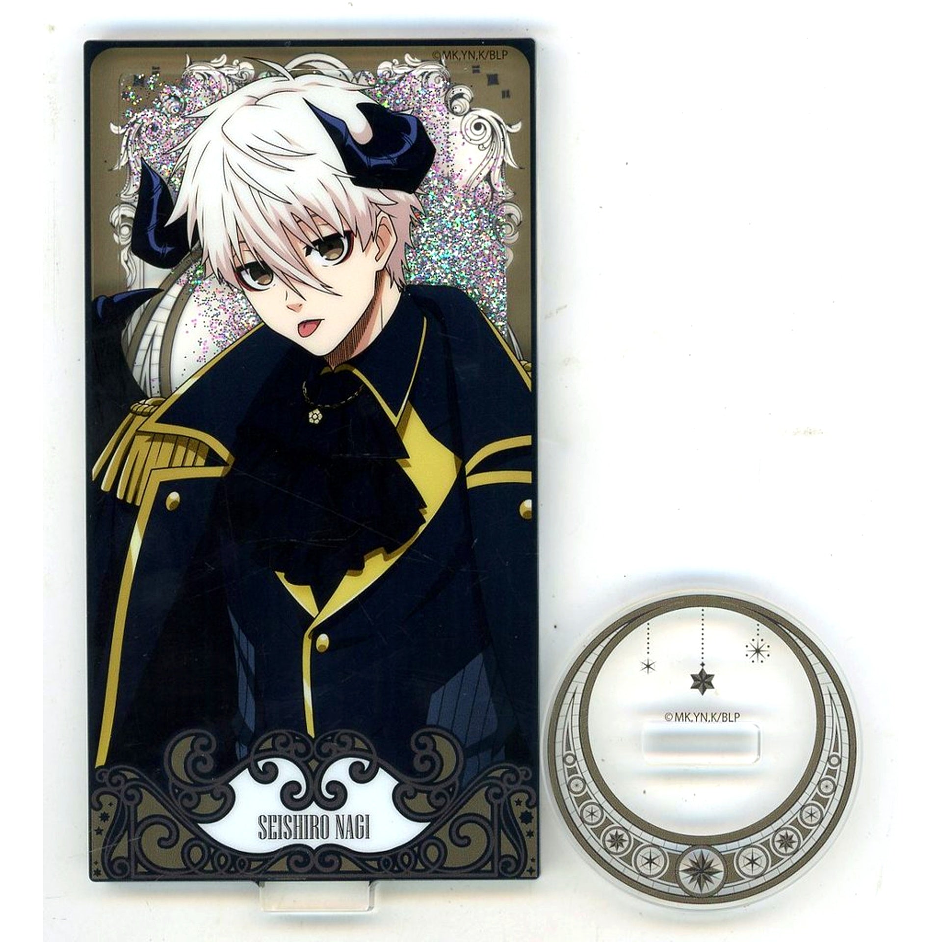 Seishiro Nagi Devil Ver. Blue Lock x Ouchi de Collaboration Oil Glitter Acrylic Stand Angel & Devil [USED]