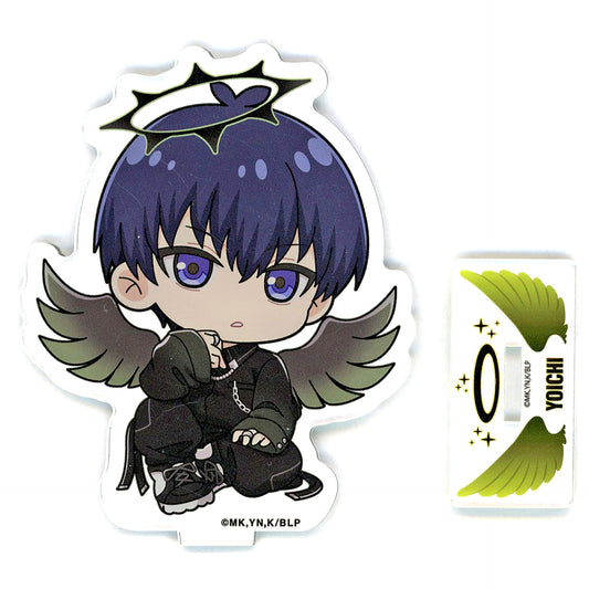 Yoichi Isagi Blue Lock x Ouchi de Collaboration ANGEL & DEVIL Mini Character Trading Acrylic Stand Angel Ver. [USED]