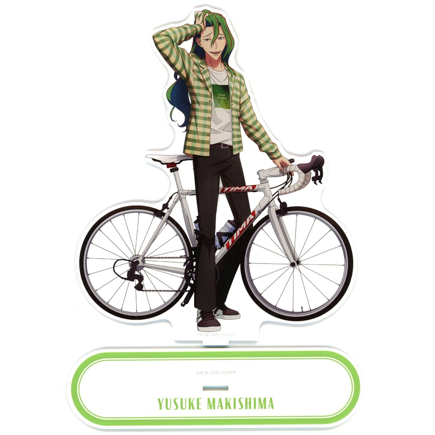 Yusuke Makishima Illustration Casual Wear x Road Bike Ver. Oversized Acrylic Stand TV Anime Yowamushi Pedal LIMIT BREAK POP UP SHOP in AMNIBUS STORE [USED]
