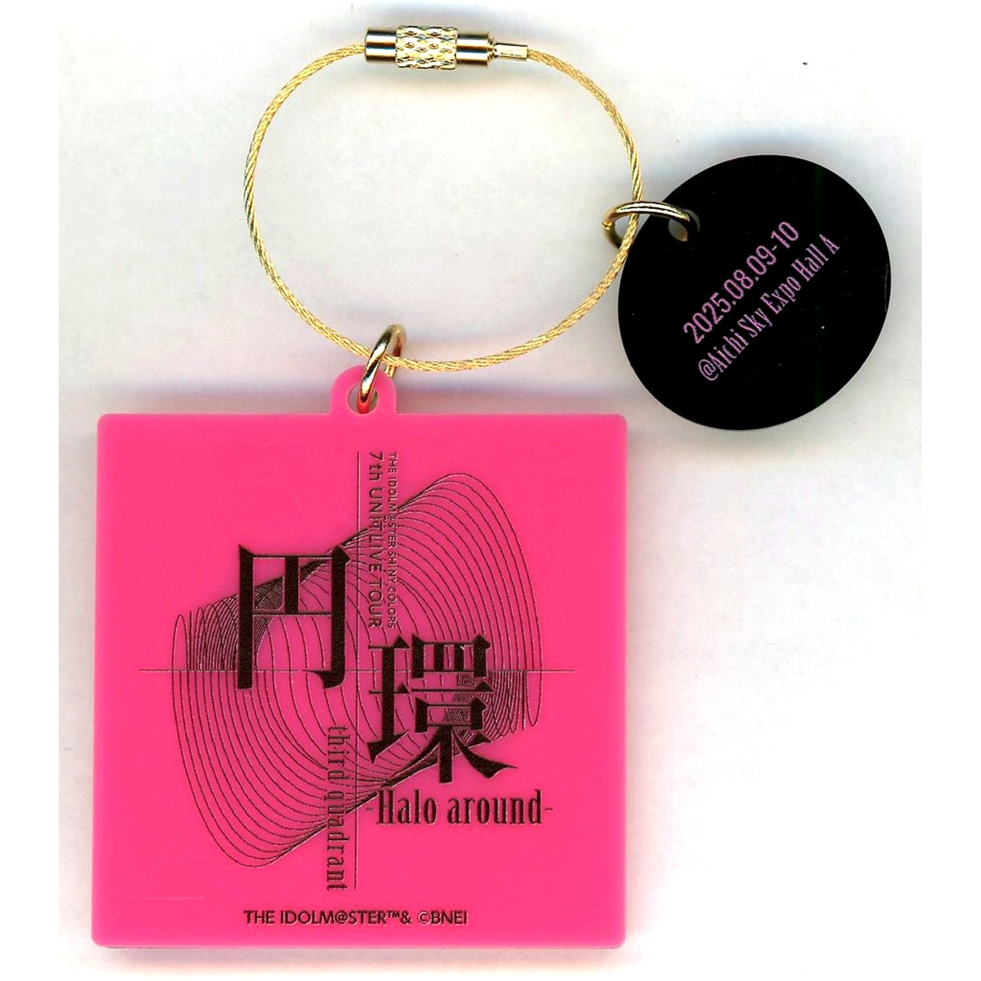 Logo The Idolmaster Shiny Colors Official Keychain 7th UNITLIVE TOUR Enkan -Halo around- third quadrant [USED]