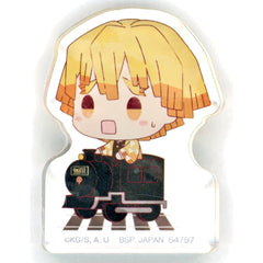 Demon Slayer: Kimetsu no Yaiba Zenitsu Agatsuma Ichiban Kuji Keep Your Heart Burning Acritz Mascot Mugen Train Ver. Prize E Acrylic Stands [USED]