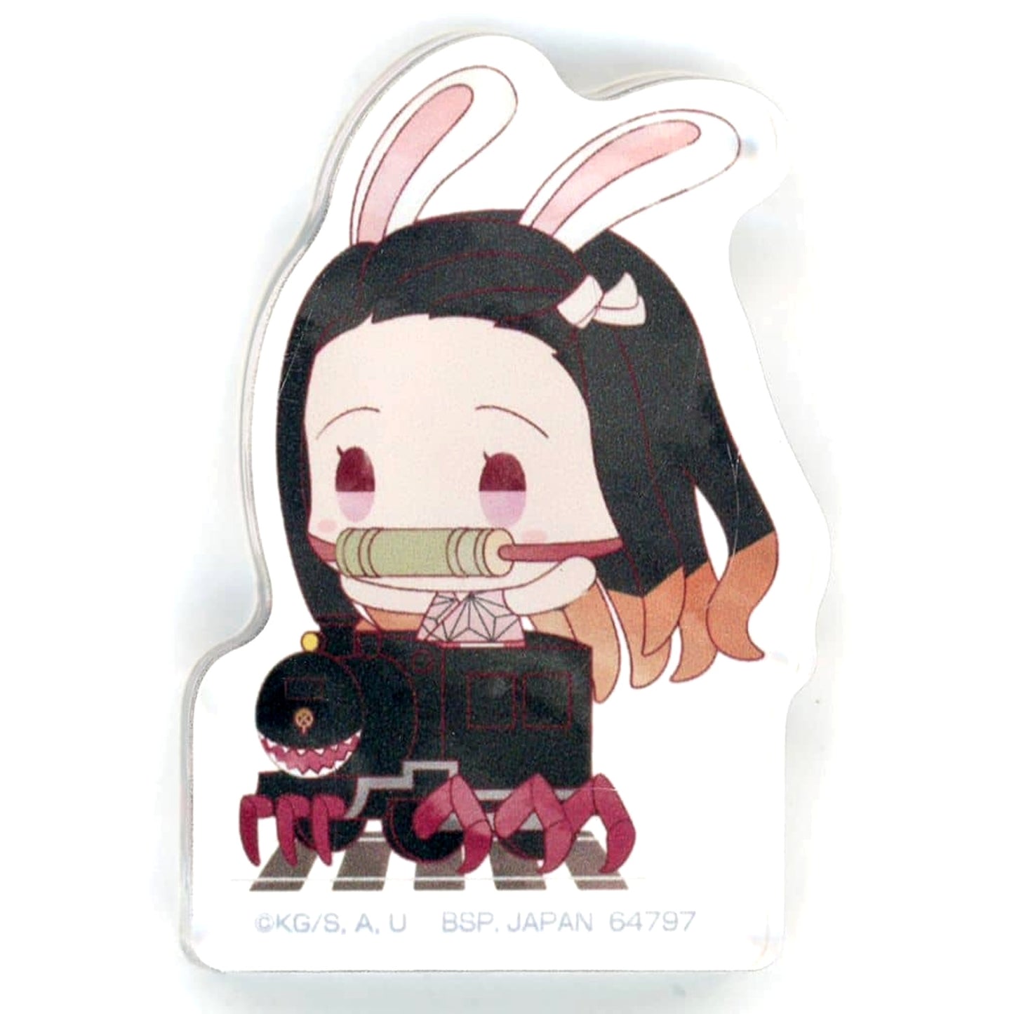 Demon Slayer Kimetsu no Yaiba Ichiban Kuji Burn Your Heart Mugen Train Nezuko Pyonko Acritz Mascot Prize E Acrylic Stands [USED]