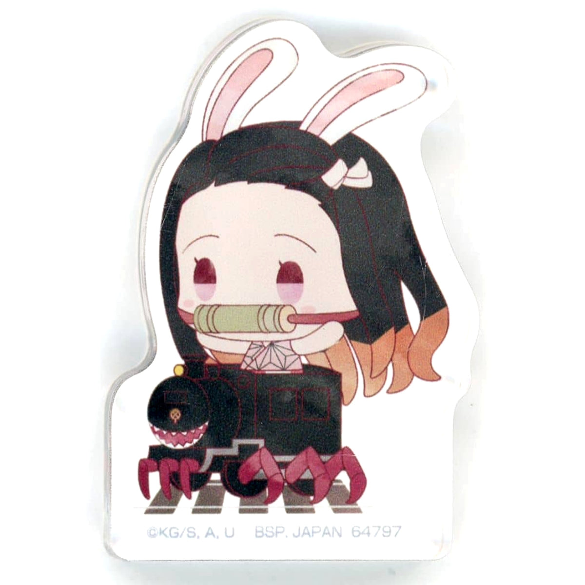 Demon Slayer Kimetsu no Yaiba Ichiban Kuji Burn Your Heart Mugen Train Nezuko Pyonko Acritz Mascot Prize E Acrylic Stands [USED]