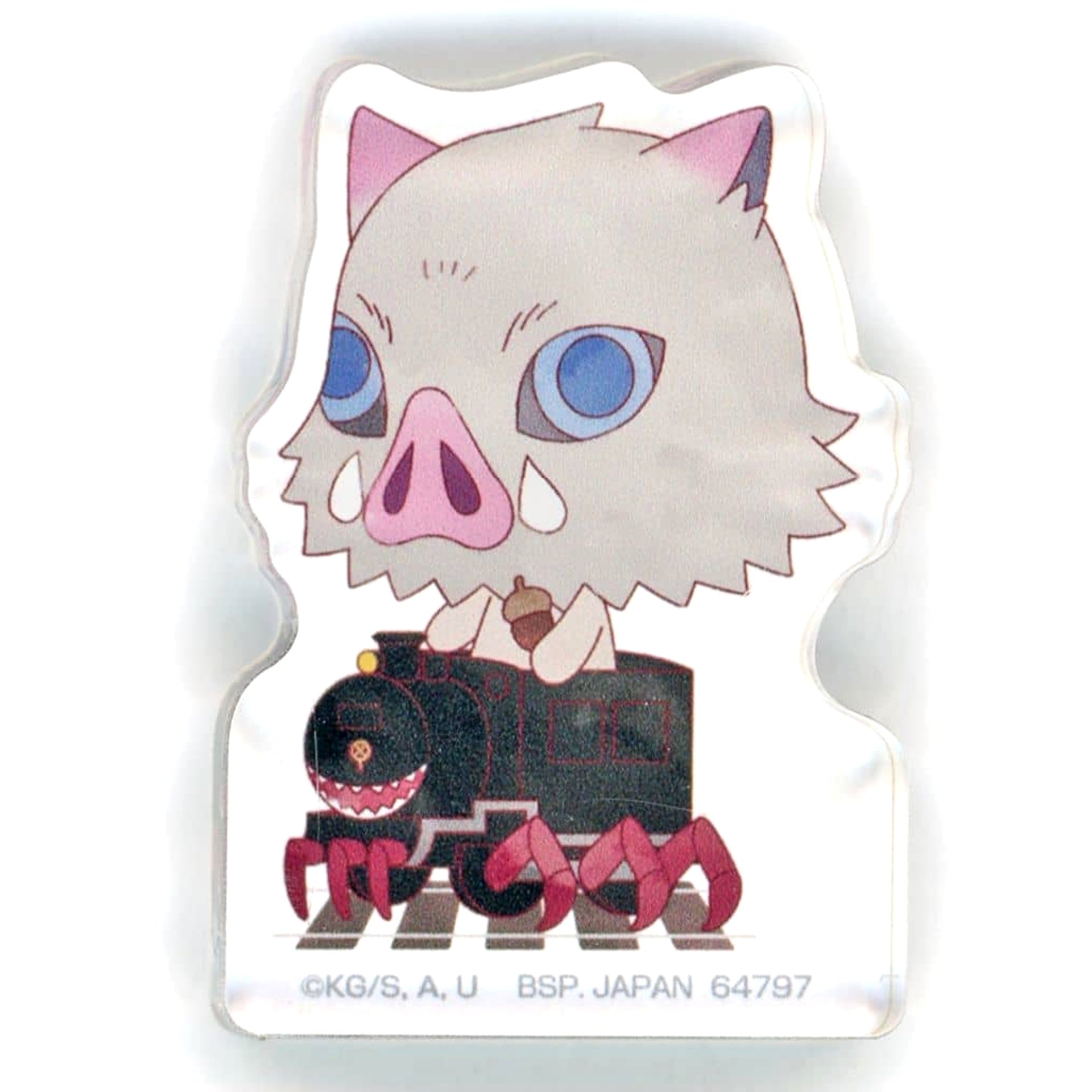 Demon Slayer: Kimetsu no Yaiba Inosuke Hashibira Boss Ichiban Kuji Keep Your Heart Burning Acritz Mascot Mugen Train Ver. Prize E [USED]