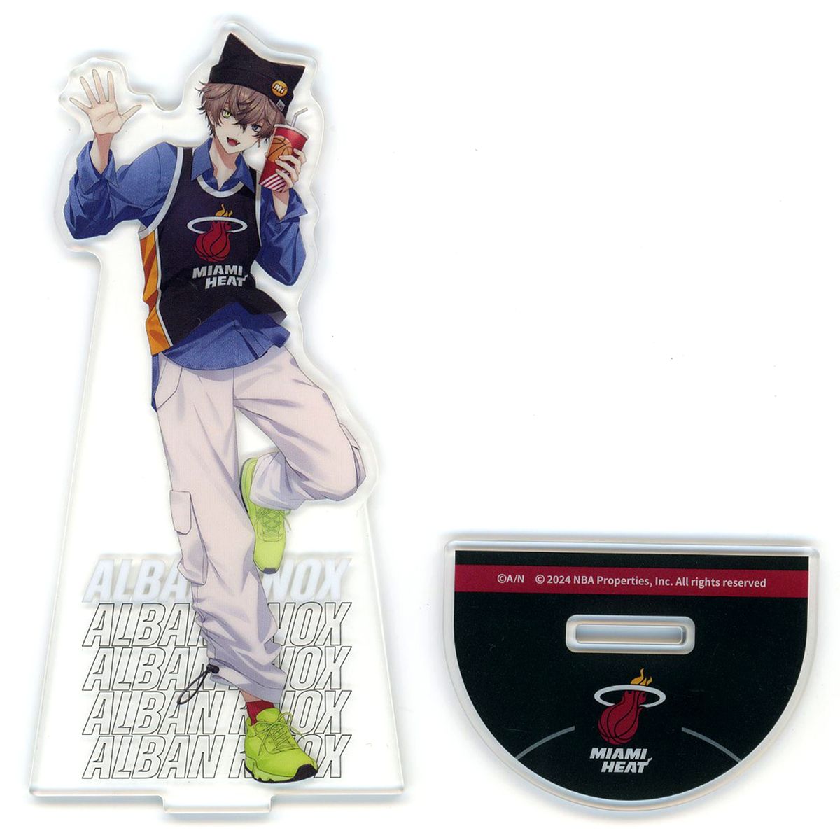 Alban Knox Miami Heat Acrylic Stand Rakuten Collection NBA x Virtual Youtuber NIJISANJI EN Nijisanji Vol. 2 Eastern B-1 Prize [USED]