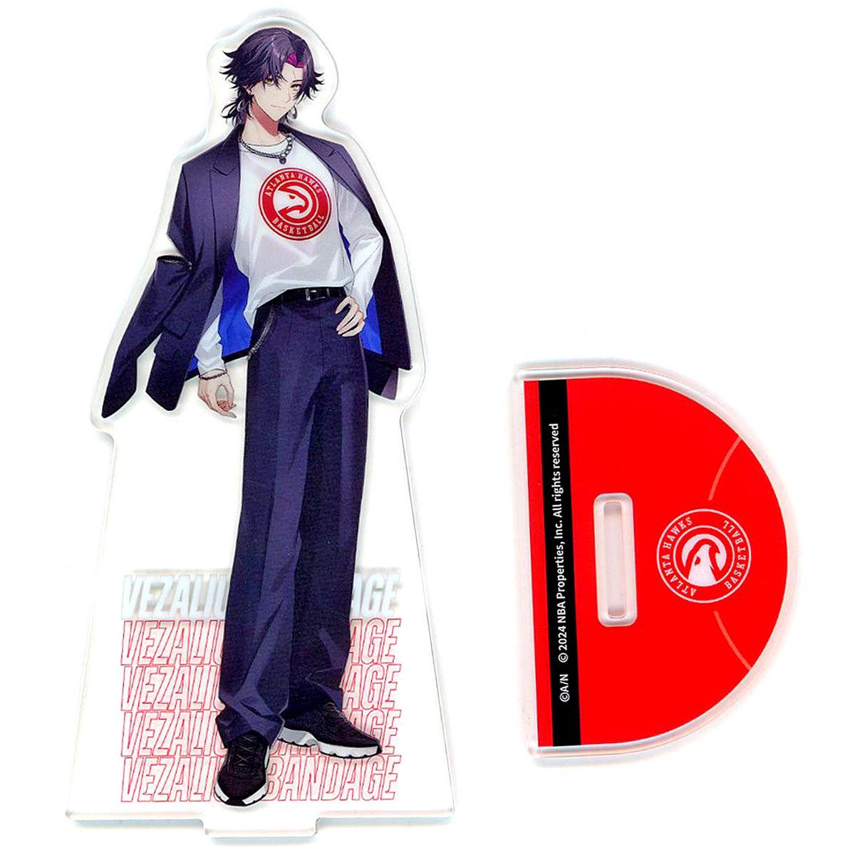 Vezalius Bandage Atlanta Hawks Acrylic Stand Rakuten Collection NBA x Virtual Youtuber NIJISANJI EN Vol. 2 Eastern B-3 Prize [USED]