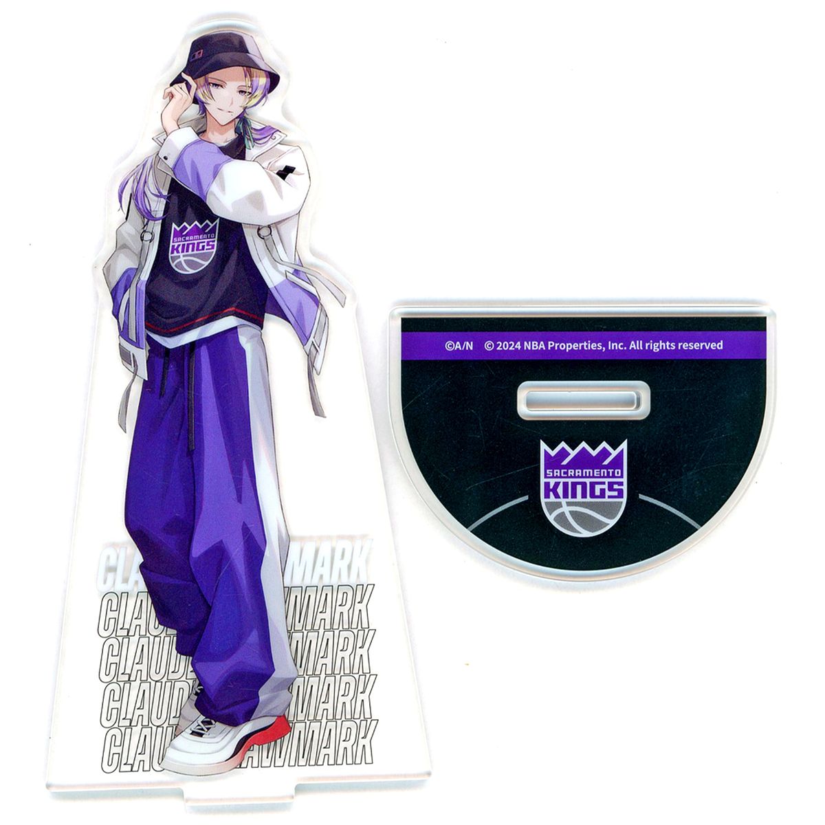 Claude Clawmark Sacramento Kings Acrylic Stand Rakuten Collection NBA x Virtual Youtuber NIJISANJI EN Nijisanji Vol. 2 Western B-4 Prize [USED]