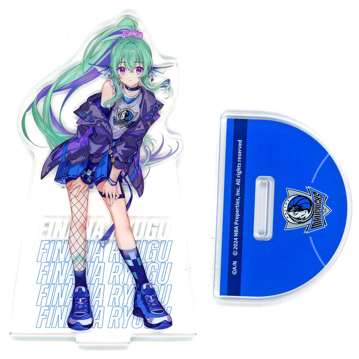 Finana Ryugu Dallas Mavericks B-3 Prize Acrylic Stand Rakuten Collection NBA x Virtual Youtuber NIJISANJI EN Western Vol. 3 [USED]