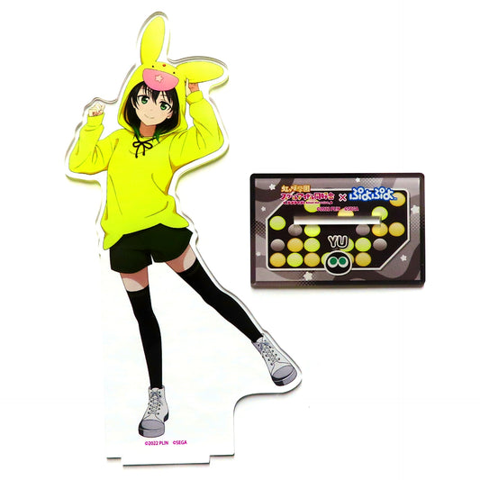 Yu Takasaki Huge Acrylic Stand Love Live! Nijigasaki High School Idol Club x Puyo Puyo POP UP SHOP [USED]