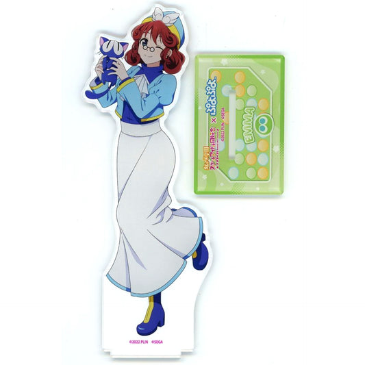Emma Verde Huge Acrylic Stand Love Live! Nijigasaki High School Idol Club x Puyo Puyo POP UP SHOP [USED]