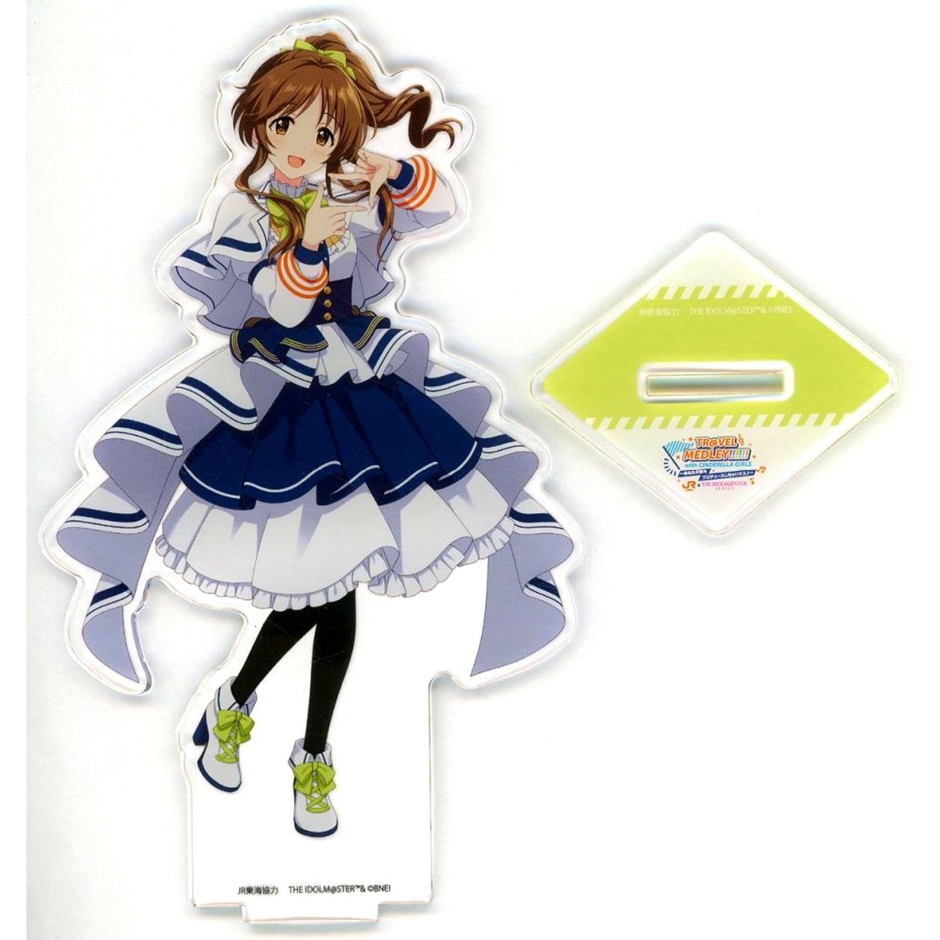 Aiko Takamori JR Tokai x The Idolmaster Cinderella Girls TR@VEL MEDLEY!!!!!! with THE IDOLM@STER Series Produce Your Journey Acrylic Stand [USED]