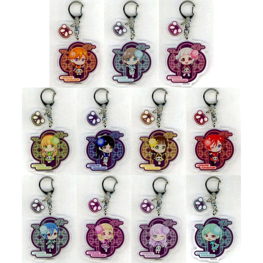 Set of 11 Love Live! Superstar!! x Yokohama Chinatown POP UP SHOP in ChinaTown80 Hall Acrylic Keychain with Parts Mini Character [USED]