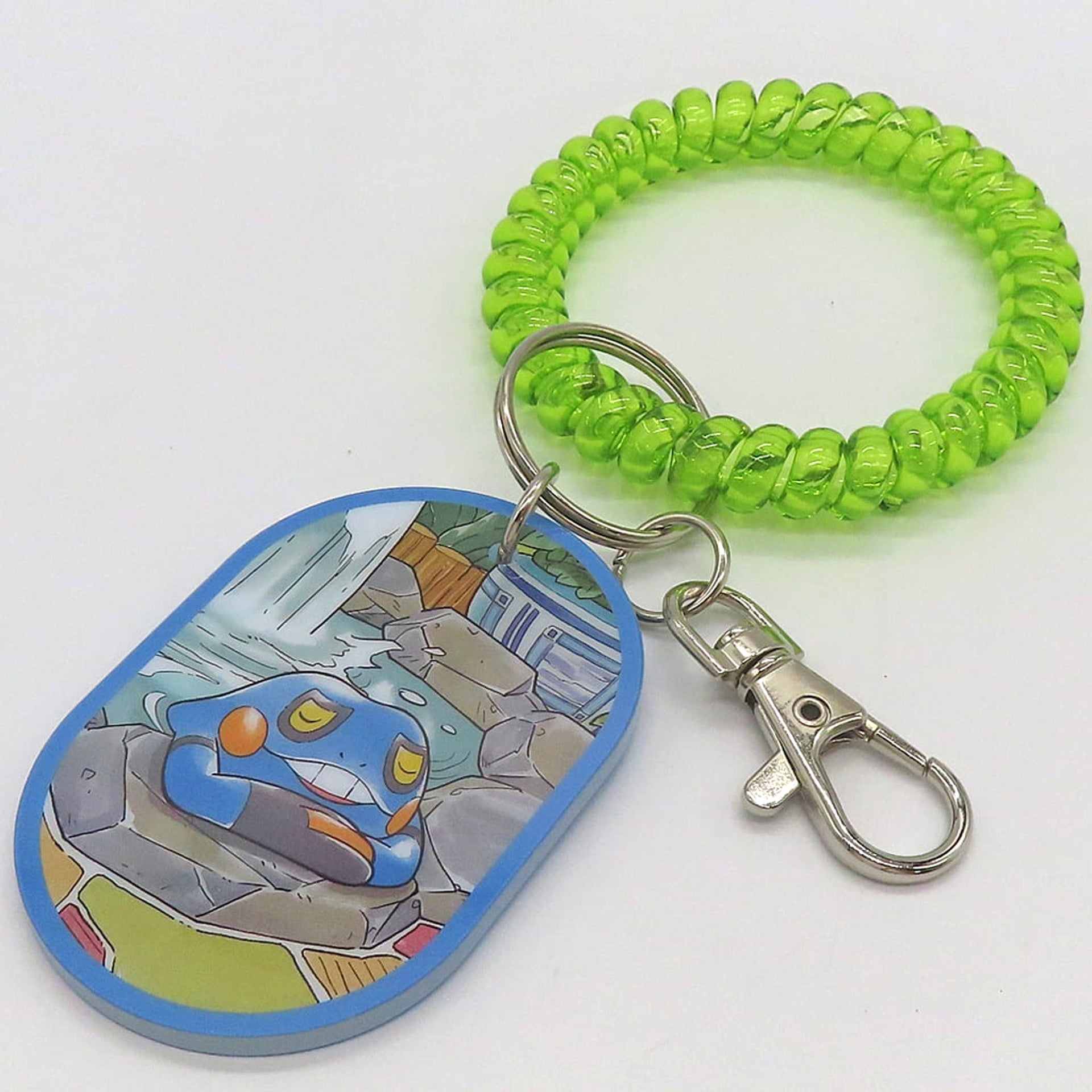Pokemon Croagunk 435 Spring Keychain Collection Pokemon Sentou Pokemon Center Limited Keychains [USED]