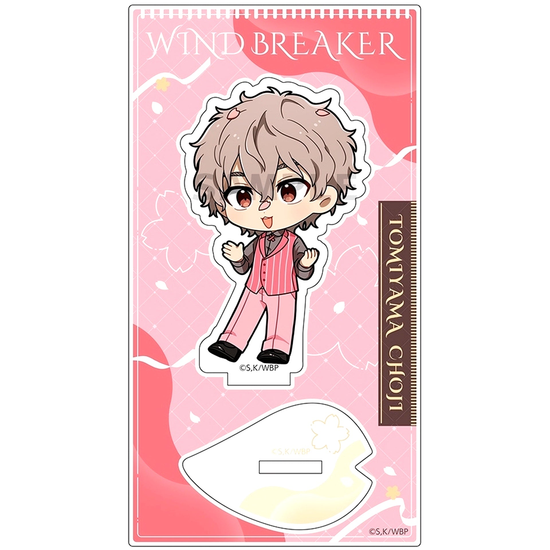 Choji Tomiyama Sakura Suit Ver. WIND BREAKER Acrylic Stand [USED]
