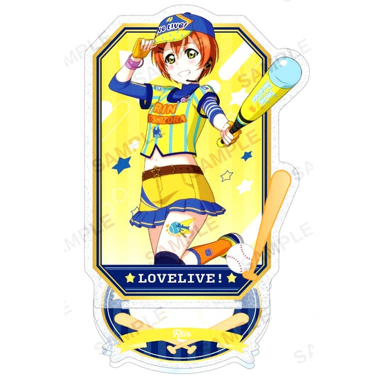 Rin Hoshizora Muse Baseball Ver. Kirarin Acrylic Stand Love Live! School Idol Festival [USED]