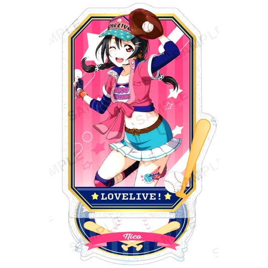 Nico Yazawa u's Baseball Ver. Kirarin Acrylic Stand Love Live! School Idol Festival [USED]