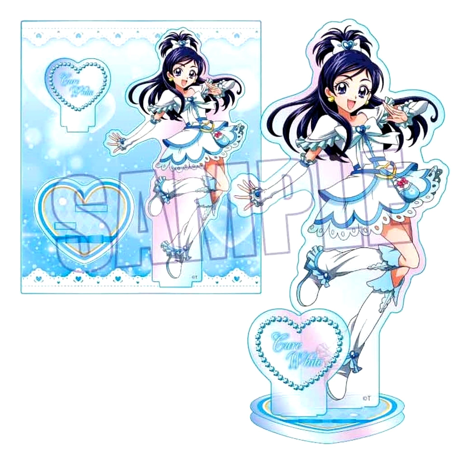 Cure White Futari wa Pretty Cure Max Heart Aurora Acrylic Stand Action Ver. TSUTAYA Limited [USED]