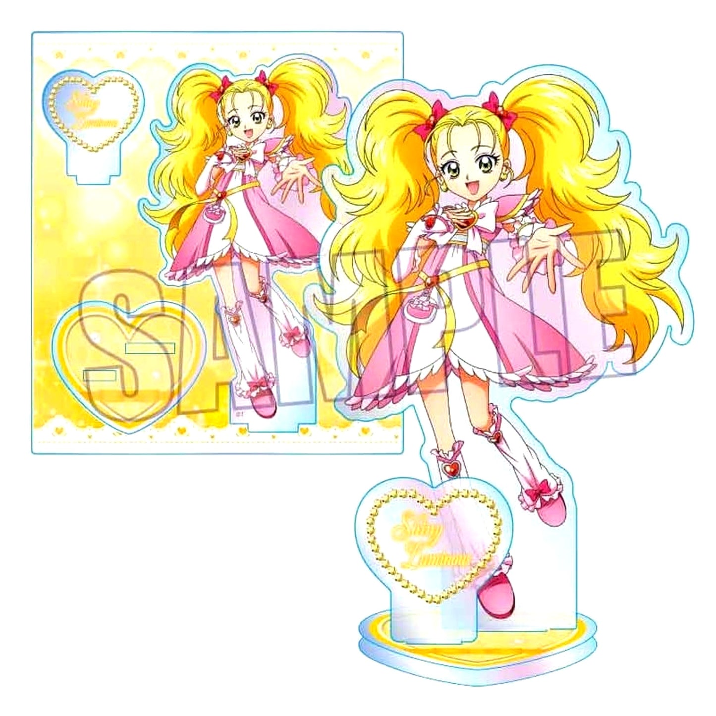 Shiny Luminous Pretty Cure Max Heart Aurora Acrylic Stand Action Ver. TSUTAYA Limited [USED]