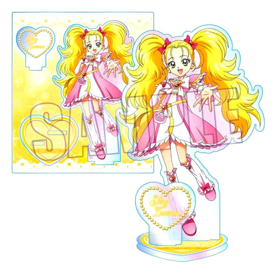 Shiny Luminous Pretty Cure Max Heart Aurora Acrylic Stand Action Ver. TSUTAYA Limited [USED]